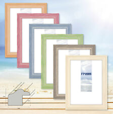 Holzrahmen Bilderrahmen schöne Farben Portrait Kinder Normalglas DIN Formate