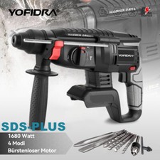 YOFIDRA® Akku Bohrhammer Bohrmaschine SDS Plus Schlagbohrmaschine Für Makita 18V