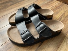 Birkenstock Papillio Vegan Plateau Damen Schwarz Sandalen EUR 38