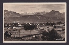 Ansichtskarte Rosenheim Bayern Totalansicht Gebirge n. Isen