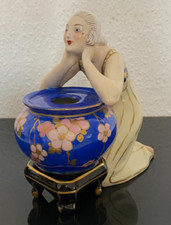 Porzellan, Figur, Rauchverzehrer, Aladin, Made in France, Luxe, Art Deco