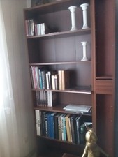 IKEA "Billy" Regal 80 x 202cm  braun-rot / Nussbaum  | Regalwand