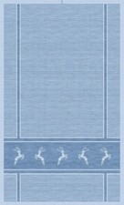 Waffeltuch "Hirsch" mittelblau