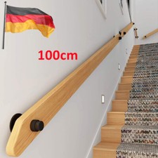 100cm Holz Handlauf mit Halter