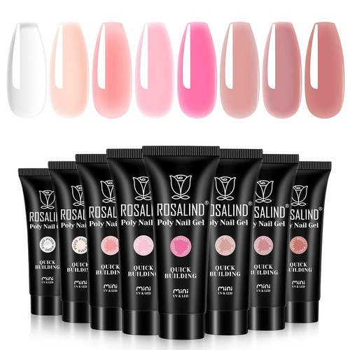 Nagelgel set 8pcs - 10ml, nackt