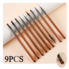 9PCS Acryl UV Gel Nagel Pinsel