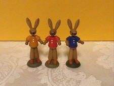 3 alte Osterhasen Erzgebirge