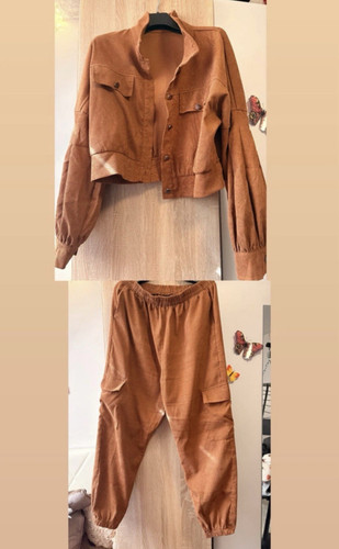 Damen cord outfit set teilig - damen,