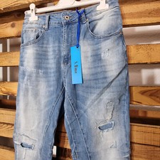 SEXY WOMEN DAMEN JEANS RISSE