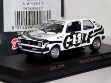 VOLKSWAGEN GOLF GTi #5 HOLGER JAENNER RALLYE 1974 DETAIL CARS ART 278 1/43