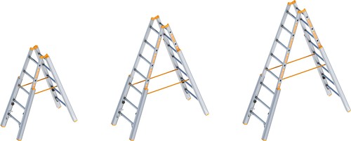 Layher treppenstehleiter alu - treppenstehleiter,