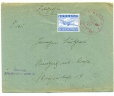 Fälschung (?) aus Nachlass, Luftfeldpost