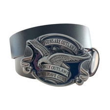 Ledergürtel + Gürtelschnalle