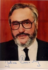 Autogramm Dieter Julius Cronenberg Mitglied des Bundestages Originalunterschrift