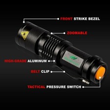 3 Stück LED Camping Taschenlampen Handtaschenlampen Cree Klein Mini Flashlight