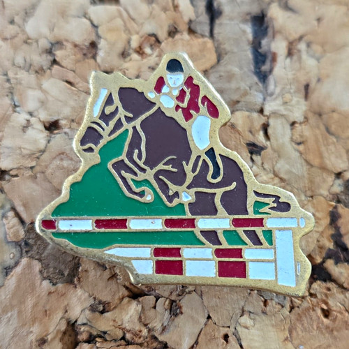 Vintage pin springreiten - pin,