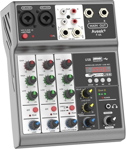 Aveek kanal audio mixer - 4,