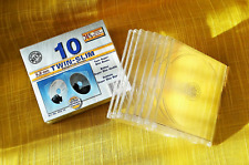 18 Stück CD Hüllen Jewel-Case transparent CD Leerhüllen für 2 CD