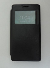 Handy Tasche Für Samsung Galaxy Note 4 Book Flip Cover Case Schutz Fenster Hülle