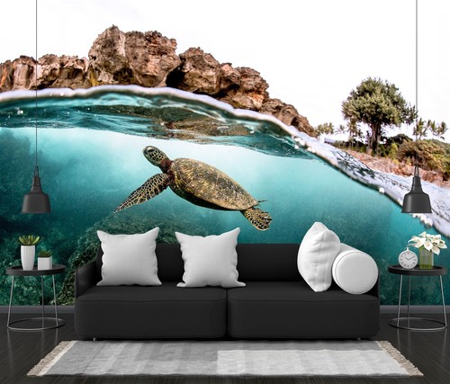 Schildkröte schwimmen unter