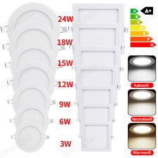 LED Panel Ultraslim Einbaustrahler Einbauleuchte Deckenleuchte spot Rund/Quadrat