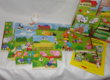 HABA 2x Puzzles: 3 erste Mix-Max-Puzzles 301649 + Wimmelpuzzle Bauernhof ab 2+