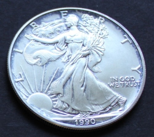 Usa 1990 silver eagle - 1,