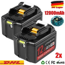 2x 12Ah Akku Für Makita 18V