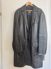 Ledermantel Gipsy XXL Schwarz