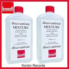 2x1L Mixture Disco-Antistatic original Knosti Schallplatten-Reinigungsfluid NEU