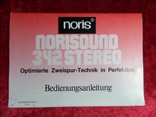 "NORIS NORISOUND 342 STEREO" Super 8 Tonprojektor, Original Bedienungsanleitung
