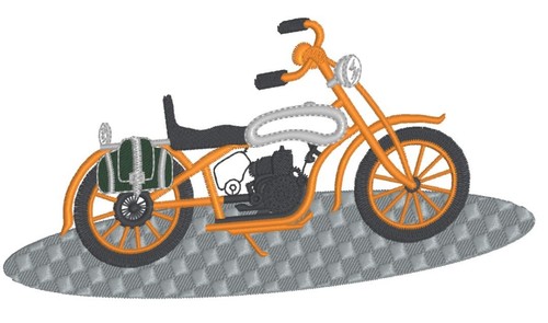 Stickdatei embroidery motorrad - stickdatei/embroidery,