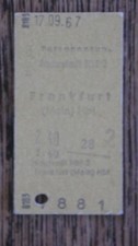 Edmondsonsche Fahrkarte