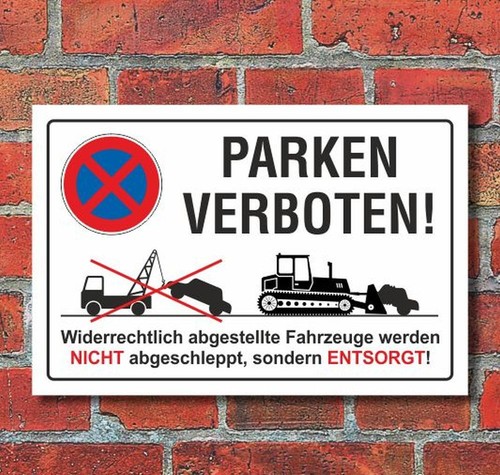 Schild parkverbot halteverbot - schild,