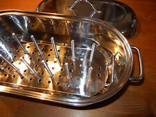 Z) Edelstahltopf ⭐ XXL = Extragroß, speziell für 7-8 Sparerib-Leitern !!!