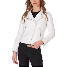 Damen weiße Jacke Biker