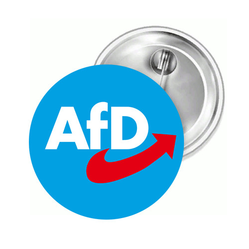 Button afd logo hellblauem - button,