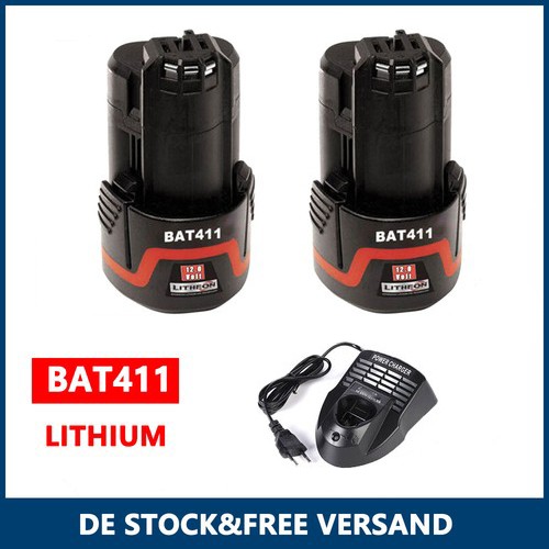 Für bosch gba 12v ah - 2x,