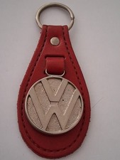 VW  Schlüsselanhänger Mit Leder ROT  ANHÄNGER VINTAGE