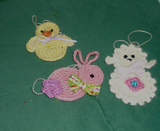 3 Osterdekoration gehäkelt