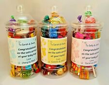 NEU BABYGESCHENK oder BIG BROTHER / BIG SISTER Süßigkeiten / Schokoladenglas