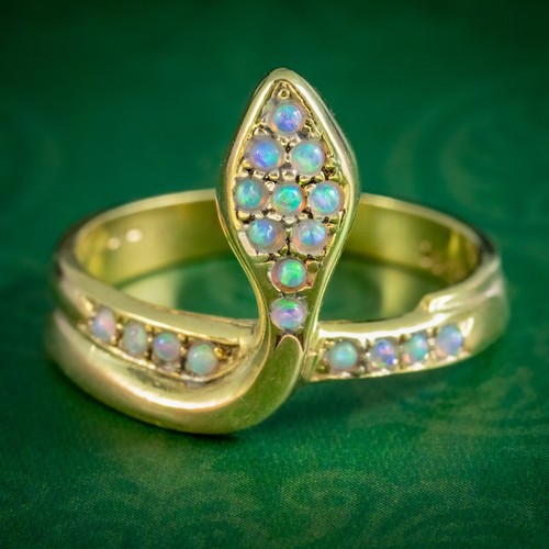 Schlangenring opal - schlangenring,