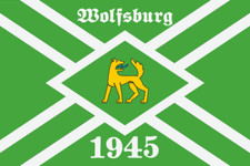 Aufkleber Wolfsburg 1945 Fahne Flagge 12 x 8 cm Autoaufkleber