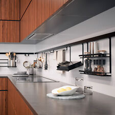 Kesseböhmer Linero style 600-1800 mm schwarz Reling Küchenreling Küchenzubehör