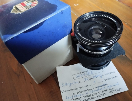 Schneider super angulon 75 - super-angulon, 5,6/75
