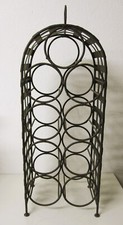 Haushalt Regal f. Weinflaschen-9 Flaschen- Metall -sehr stabil -Maße ca.65x25cm