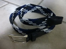 Ven Tomy Damen Herren geflochten Stretchgürtel 3,5 cm dehnbar Unisex