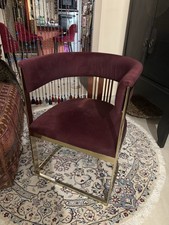 4 X Gold/ Samt Stühle