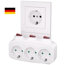 3-Fachs EU Mehrfachsteckdose
