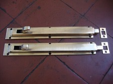 Antike massive Bronze Sicherheitstürriegel mit Einsatz hält